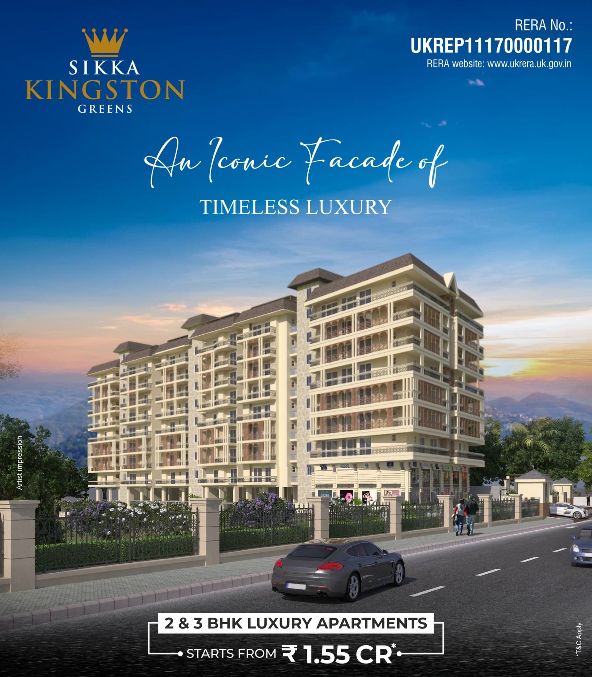 Sikka Kingston Greens – Luxury 2/3/4 BHK Apartments, Rajpur Road Dehradun — photo 1